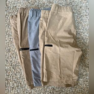 Sonoma Tan and Gray flexwear shorts